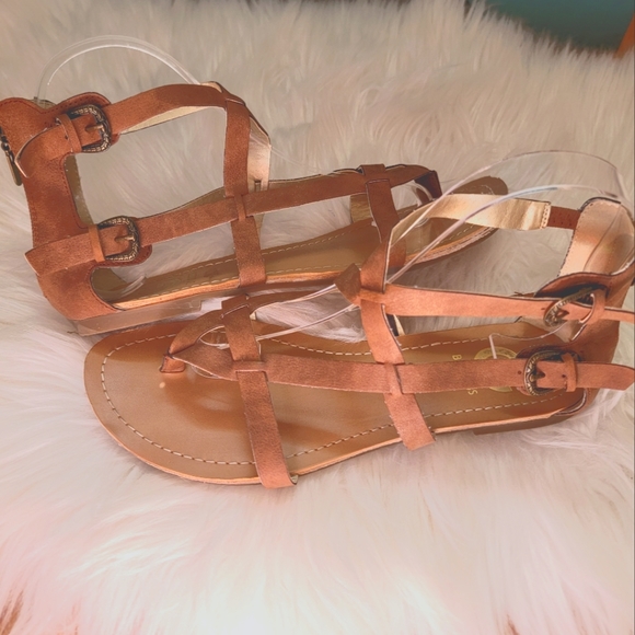 G by Guess Shoes - 2/$20 G by Guess Tan Flat Sandals 7